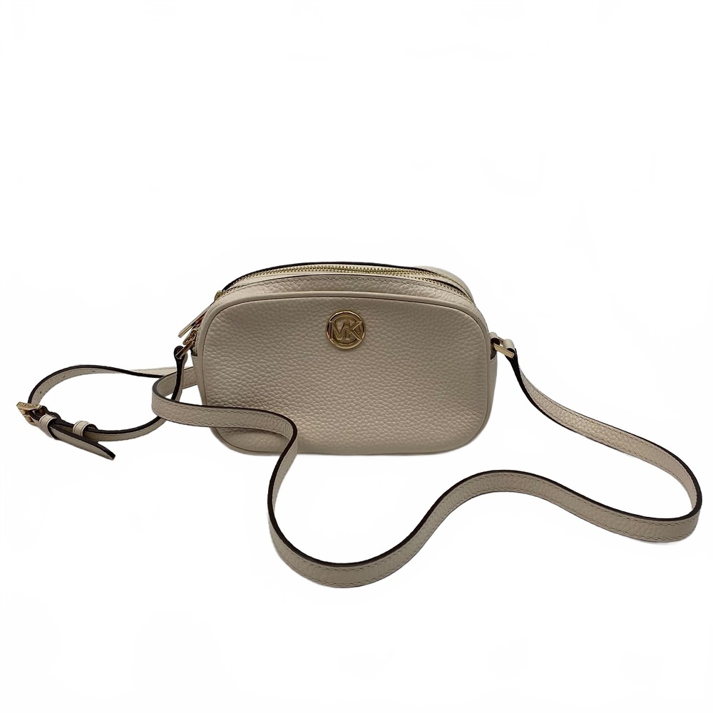 Michael Kors White Leather Fulton Crossbody | OS Regular